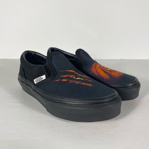 Vans Classic Slip-On Dragon Flame Black Sneakers